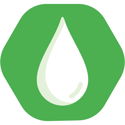 Icône Vectorielle Montrant Une Goutte D’huile Stylisée Entourée De Feuilles, Mettant En Avant La Pureté Et La Naturalité Des Huiles Végétales Mielybio.