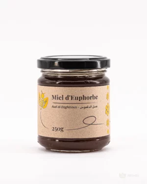 Pot de miel d’Euphorbe (Daghmous) du Maroc – Mielybio