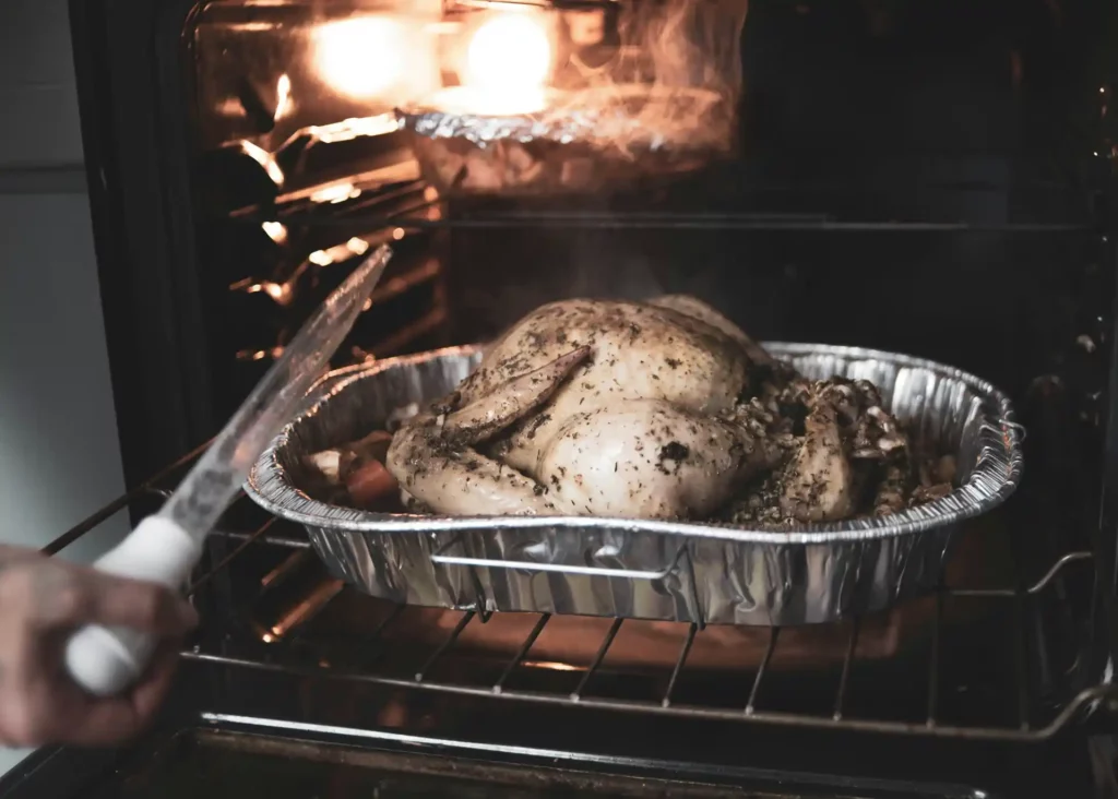 Cuisine Au Miel Avec Un Poulet Roti